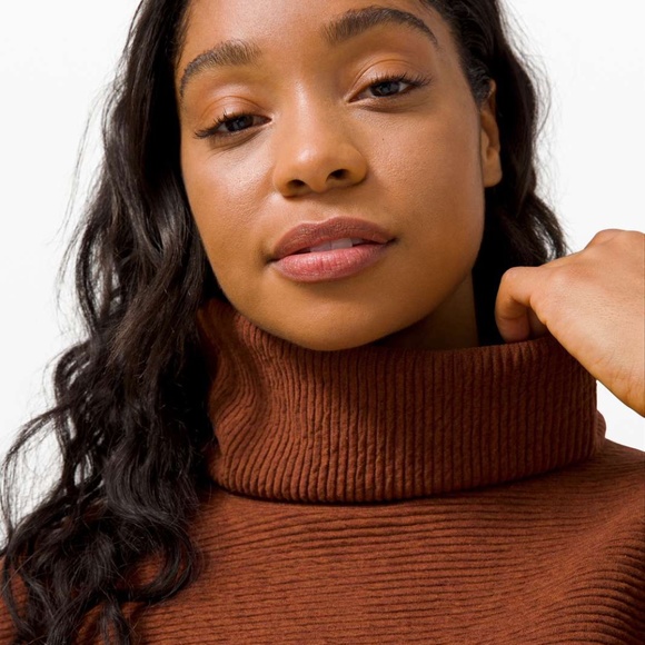 Lululemon 2020 Peaceful Moments Pullover Heathered Ancient Copper - Picture 5 of 10